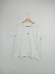 Vorschaubild 2 von Damen T-Shirt Weiß Herz Stickerei Gr. 52 Kurzarm Basic