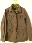 Vorschaubild 4 von Leichte Jacke Khaki Militärstil Rüschen Gr. 10