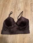 Vorschaubild 3 von BH Bustier Top Damen Größe 75B Schwarz Satin Bügel-BH