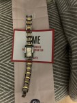 Vorschaubild 5 von Armbanduhr Damen Silber Goldfarben Rechteckig