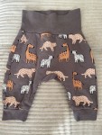 Vorschaubild 2 von Stoffhose Kinder Gr. 62 Tiermotiv Giraffe Zebra Leopard