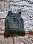 Vorschaubild 4 von Top ärmellos dunkelgrün mit Spitze Gr. 36 S elegant