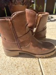 Vorschaubild 3 von Stiefelette Damen Gr. 38 Braun Casual Boots Reißverschluss Schnalle