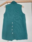 Vorschaubild 2 von Hemdbluse Damen Ärmellos Grün Baumwolle Gr. 36 Casual