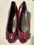 Vorschaubild 4 von Damen Ballerinas Leder Bordeaux Rot Schleife Gr. 39 Klassisch