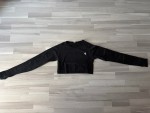 Vorschaubild 2 von Damen Sport Crop Top Langarm Schwarz Gr. 40/L Seamless