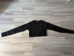 Vorschaubild 3 von Damen Sport Crop Top Langarm Schwarz Gr. 40/L Seamless