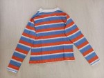 Vorschaubild 5 von Damen Poloshirt Gr. 40 L Mehrfarbig Gestreift Langarm Baumwolle