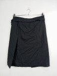 Vorschaubild 3 von Wickelrock Schwarz Gr. 36 S Wolle Business Midirock