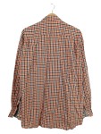 Vorschaubild 2 von Herren Freizeithemd Kariert Orange Langarm Gr. 54 XXL