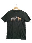Vorschaubild 1 von Herren T-Shirt Gr. 52 XL Schwarz Zebra Print Baumwolle