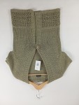 Vorschaubild 9 von Strickjacke Damen Kurzarm Oliv Gr. 40 L Lochmuster Casual