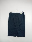 Vorschaubild 2 von Damen Bleistiftrock Blau Gr. 44 XXL Baumwolle Business