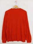 Vorschaubild 2 von Herren Pullover V-Ausschnitt Orange Gr. 48 M Baumwolle