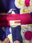 Vorschaubild 4 von Outdoorjacke Kinder Gr. 98 Blau Blumenmuster Kapuze