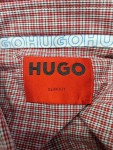 Vorschaubild 2 von Herren Freizeithemd Rot Kariert Gr. 42 (50, L) Slim Fit Baumwolle