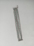 Vorschaubild 3 von Halskette Damen Silber blaue Perlen mehrreihig Bohemian 18 cm