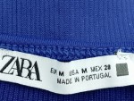 Vorschaubild 3 von Bikini Oberteil Blau Rippstrick Neckholder Träger Top Gr. 38 M
