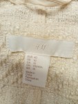 Vorschaubild 3 von Damen Leichte Jacke Bikerstil Beige Tweed-Optik Fransen Gr. 40 L
