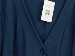 Vorschaubild 4 von Damen Strickjacke Blau Gr. 46 Langarm Basic Komfortabel