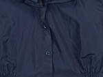 Vorschaubild 4 von Damen Bluse Rüschenkragen Gr. 42 Blau Elegant Ärmellos
