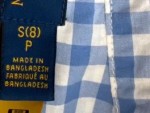 Vorschaubild 3 von Kinder Business Hemd Kariert Blau Gr. 140 S(8) Baumwolle