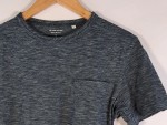 Vorschaubild 5 von Herren T-Shirt Gr. S Grau Meliert Kurzarm Brusttasche Casual