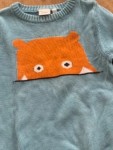 Vorschaubild 3 von Pullover Blau Fuchs Motiv Gr. 110 Baumwolle Kinder