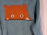 Vorschaubild 5 von Pullover Blau Fuchs Motiv Gr. 110 Baumwolle Kinder