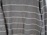Vorschaubild 4 von Herren Pullover Gr. L Grau Gestreift Rundhals Casual Baumwolle