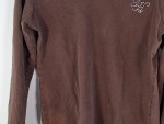 Vorschaubild 4 von Langarmshirt Braun Gr. 152 Spitze Strass Logo Casual