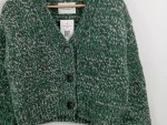 Vorschaubild 3 von Damen Strickjacke Gr. 38 M Grün Meliert Wolle Alpaka