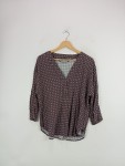 Vorschaubild 2 von Damen Bluse Gr. 40 L Mehrfarbig Geometrisch Casual Viskose