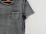 Vorschaubild 4 von Herren T-Shirt Grau Gestreift Brusttasche Gr. 46 S Casual