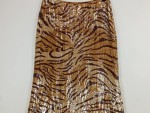 Vorschaubild 6 von A-Linienrock Pailletten Zebra Muster Gold Gr. 40 Seide