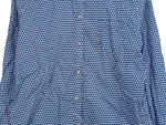 Vorschaubild 2 von Hemdbluse Damen Gr. 42 Blau Punkte Langarm Baumwolle