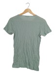 Vorschaubild 3 von Damen T-Shirt Gr. 38 M Grün Rippstrick Knopfleiste