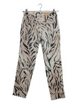 Vorschaubild 2 von Damen Stoffhose Gr. 38 W29 M Beige Zebra Muster Animal Print