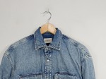 Vorschaubild 6 von Herren Freizeithemd Jeanshemd Blau Gr. 46 S Baumwolle