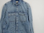 Vorschaubild 4 von Herren Freizeithemd Jeanshemd Blau Gr. 46 S Baumwolle
