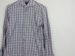 Vorschaubild 4 von Herren Business Hemd Kariert Grau Rosa Langarm Gr. 38