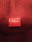 Vorschaubild 3 von Damen Pullover Rot Gr. 36 S Rollkragen Basic Langarm