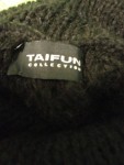 Vorschaubild 3 von Taifun Damen Strickponcho Pullunder Schwarz Gr. 36 Rollkragen Lochmuster Casual