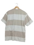 Vorschaubild 2 von Herren T-Shirt Gr. L Beige Gestreift Oversized Brusttasche