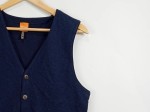 Vorschaubild 5 von Herren Anzugweste Weste Blau Wolle Gr. 48 M