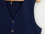 Vorschaubild 6 von Herren Anzugweste Weste Blau Wolle Gr. 48 M