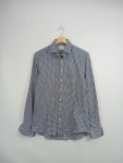 Vorschaubild 2 von Herren Business Hemd Langarm Hahnentritt Blau Weiß Gr. 40 L