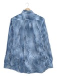 Vorschaubild 2 von Herren Freizeithemd Kariert Blau Weiß Langarm Button-Down Gr. 46 S