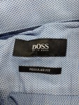 Vorschaubild 2 von Herren Business Hemd Blau Muster Gr. 50 L Regular Fit Baumwolle