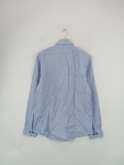 Vorschaubild 4 von Herren Business Hemd Blau Muster Gr. 50 L Regular Fit Baumwolle